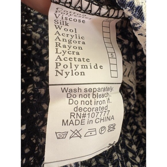 Paradise USA NWT Woman’s Cover Up/Dress Navy w/White Anchors XS-Small Stretch - Picture 6 of 10